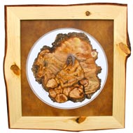 Elders Prayer in Knotty Pine Frame